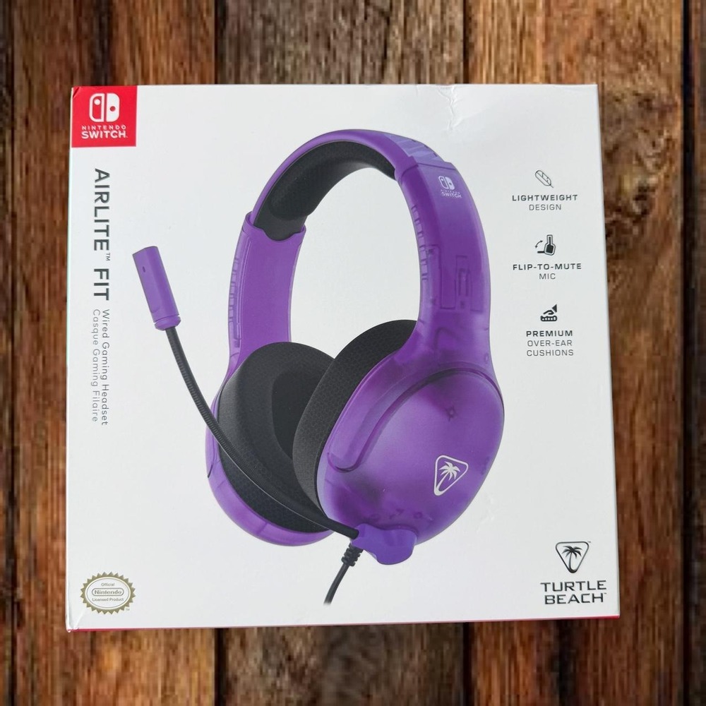 Turtle Beach Airlite Fit Nintendo Switch Wired Gaming Headset Purple 500-226 NIB